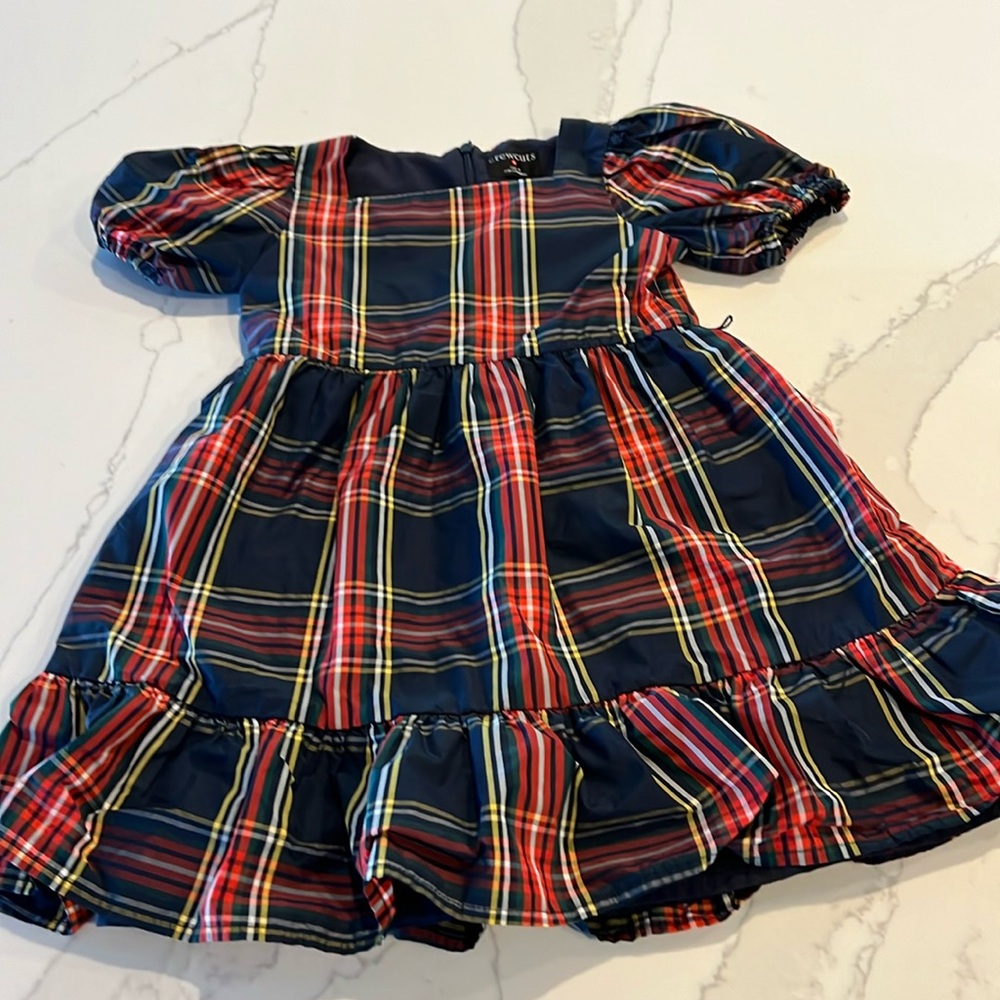 Jcrew crewcuts traditional Christmas plaid dress, size 4T